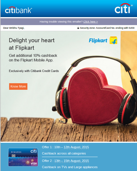 Citibank Flipkart Offer